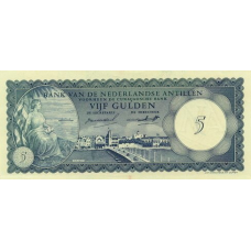 P 1 Netherlands Antilles - 5 Gulden Year 1962  (Condition AU)